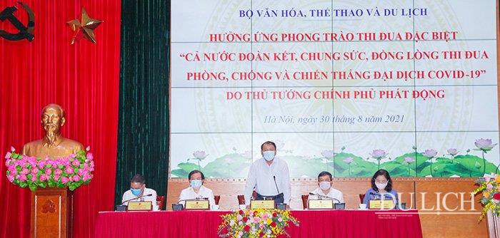 Bộ trưởng Bộ Văn hóa, Thể thao và Du lịch Nguyễn Văn Hùng phát động hưởng ứng phong trào thi đua đặc biệt